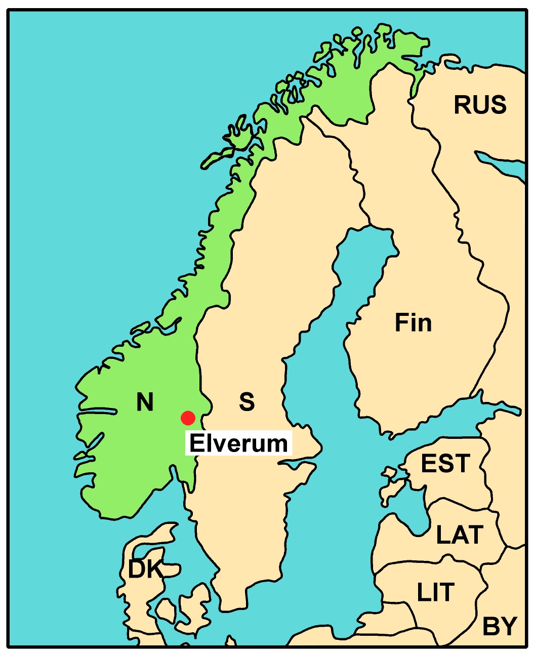 Map of Norway 2001